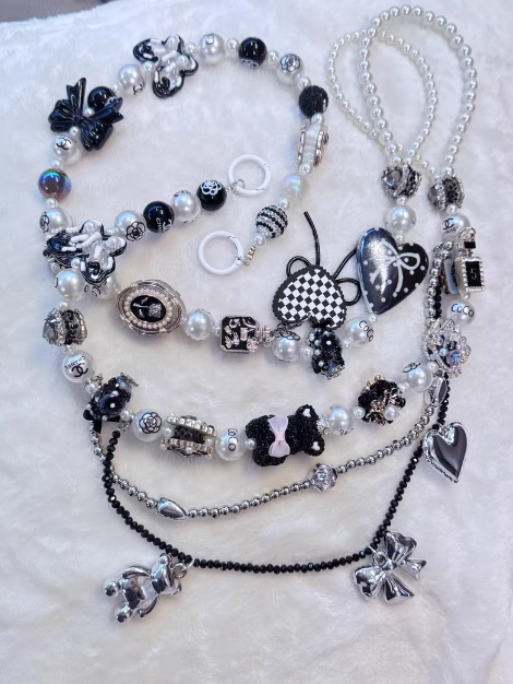 Crossbody Beaded Chain, Handmade Bag Accessory