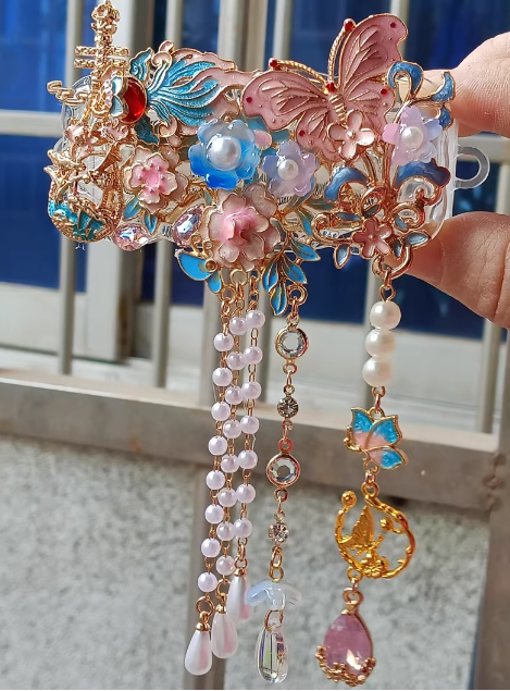Heavy-Duty Phone Back Clip, Unique Theme, Handmade One-of-a-Kind Phone Accessory